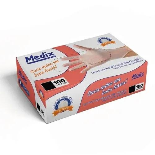Luva Vinil C/Pó M  - Medix