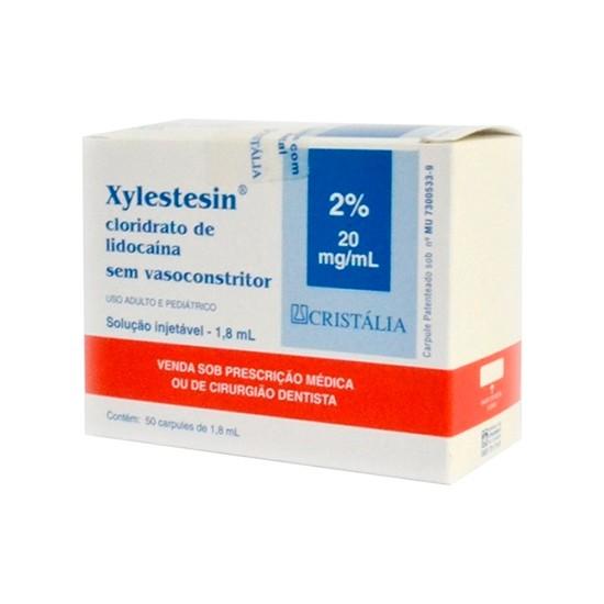 Anestésico Xylestesin 2% Sem Vaso - Cristália