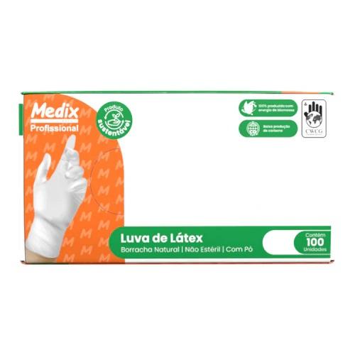 LUVA LATEX NAO SAUDE C/PO TAM P 100UN PROFISSIONAL