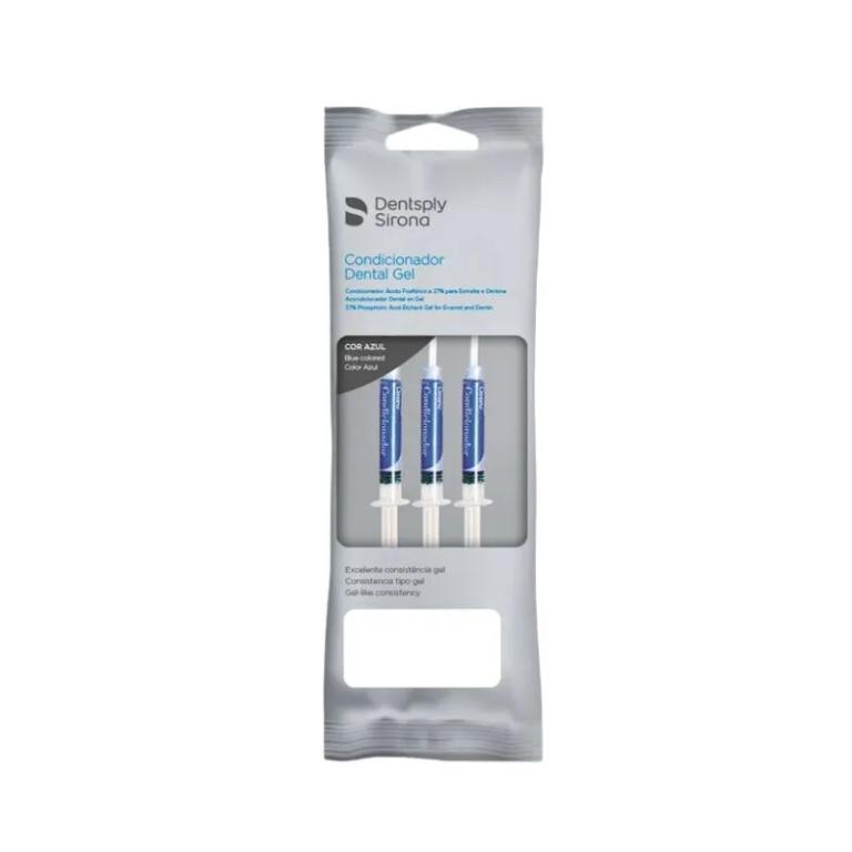 Condicionador Ácido Fosfórico Dental Gel 37% 3 Seringas 3ml - Dentsply Sirona