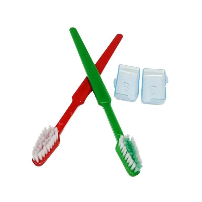 Escova Dental Adulto Macia + Protetor de Cerdas - Medfio
