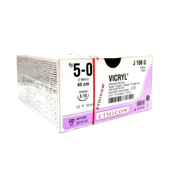 Fio de Sutura Absorvível Vicryl Nº 5-0 - Ethicon