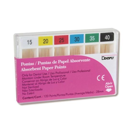 Ponta de Papel Absorvente Maillefer 1º Série 15-40 28mm - Dentsply Sirona