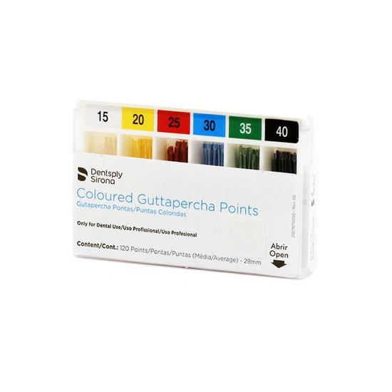 Guta Percha Calibrada Colorida Maillefer 1º Série 15-40 - Dentsply Sirona