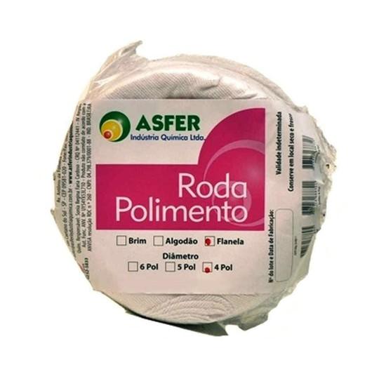 Roda para Polimento Flanela 4 Pol - Asfer