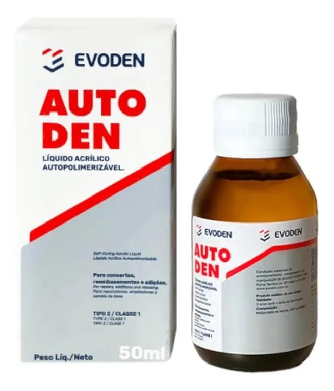 Resina Acrílica Autopolimerizável Autoden Líquido 50ml - Evoden