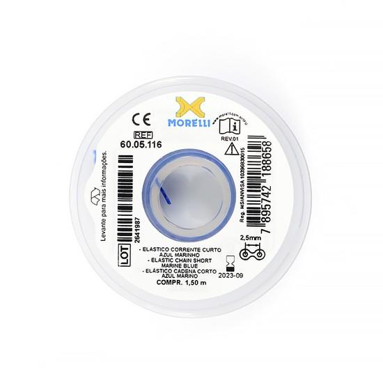 Elastico corrente curto preto com 1,5 m-60.05.111