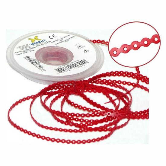 Elástico Corrente Médio - Vermelho - Morelli