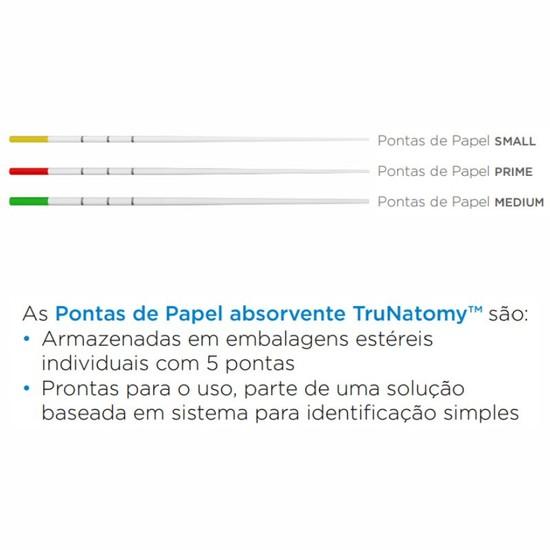 Ponta de Papel Absorvente TruNatomy PP Maillefer 28mm Sortida - Dentsply Sirona
