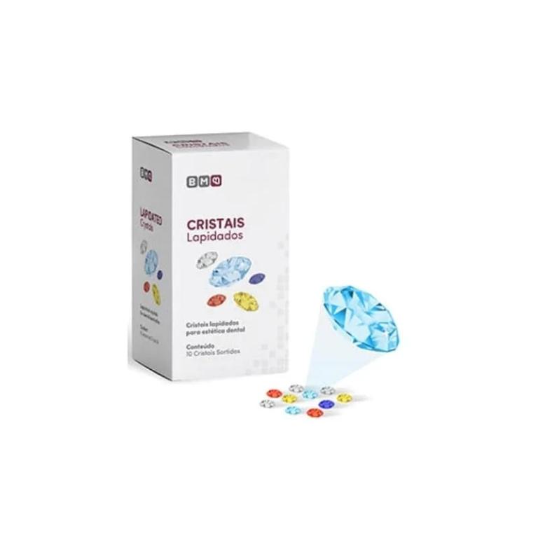 Cristais Lapidados Sortidos para Piercing Dental - Maquira