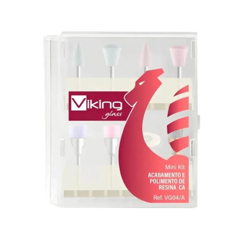 Kit Para Acabamento e Polimento de Resina CA Viking Glass - KG