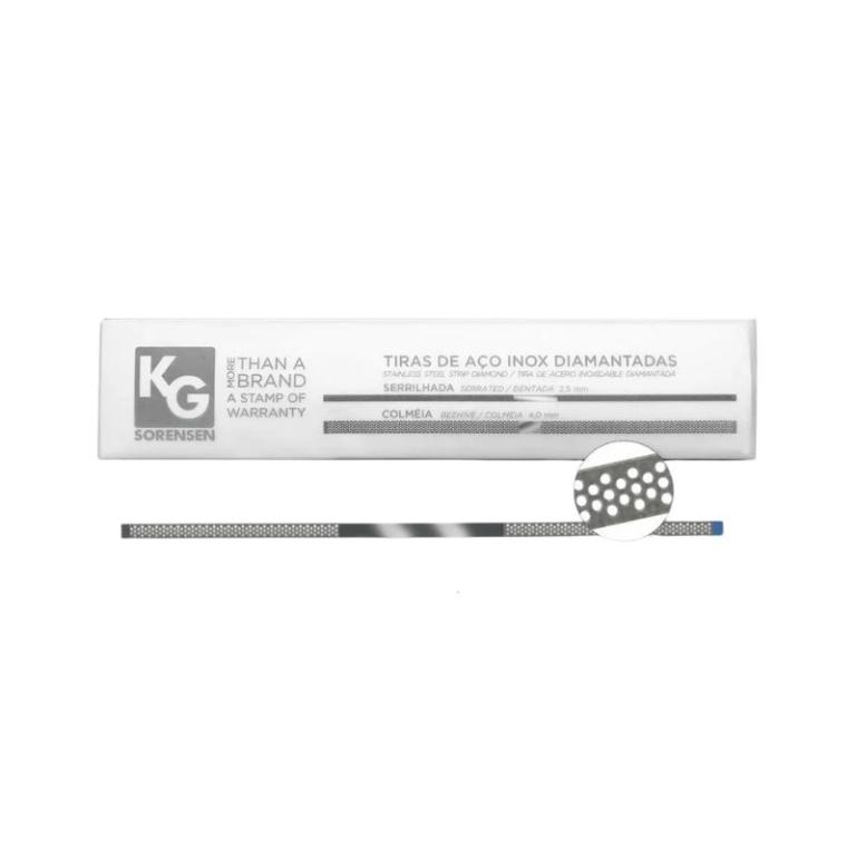 Tira de Lixa de Aço Inox Diamantada Colmeia - KG Sorensen