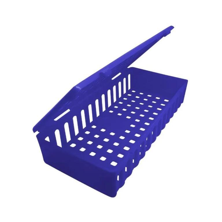 Estojo para esterilizacao de instrumentos azul escuro - tamanho grande 20x9x4cm