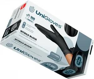Luva Nitrilica Preta S/Pó Premium Quality Tamanho G - UNIGLOVES