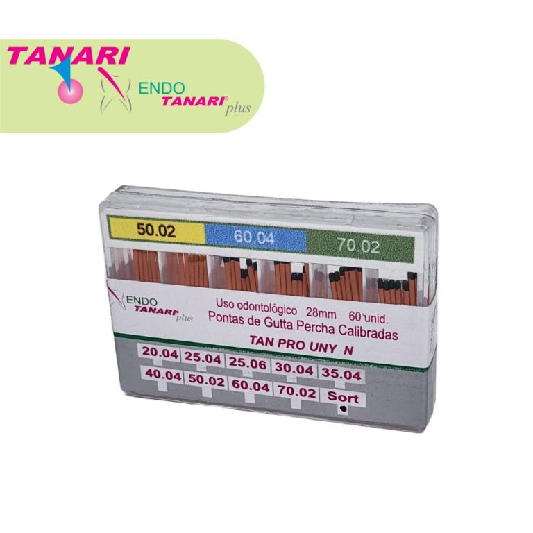 Cone de Gutta Percha Univy New (50.02 60.04 70.02) - Tanari