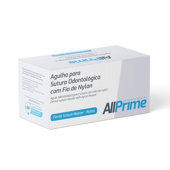 Fio de Sutura Nylon Preto 3-0 1/2 - AllPrime