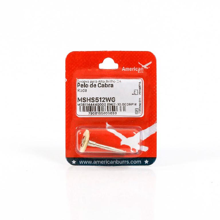 Escova Ultra-Brush de Pelo de Cabra Roda CA - American Burrs