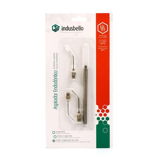 Conjunto de Aspiração Endodôntico (1 cânula + 3 agulhas com bisel) - Indusbello
