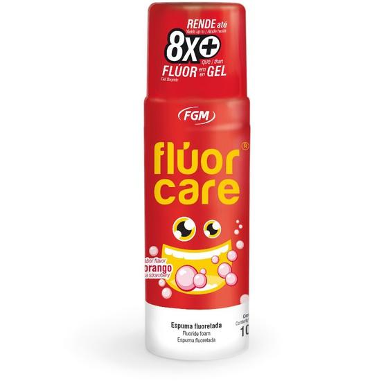 Flúor em Espuma Flúor Care Acidulado Morango, uva e Chocolate - FGM