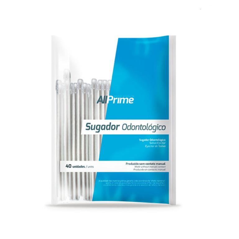 Sugador Descartável Transparente - AllPrime