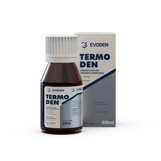 Resina Acrílica Termopolimerizável Termoden Líquido com Crosslink 50ml - Evoden