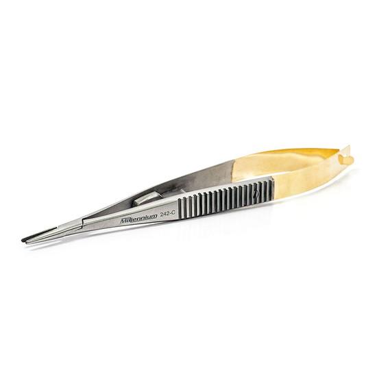 Porta Agulha Castroviejo Reto Especial Com Wídea 14cm - Millennium