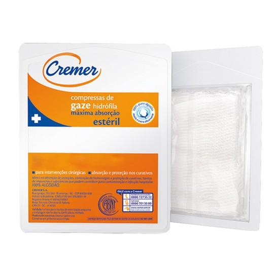 Compressa de Gaze Estrela 13 Fios Estéril 7,5 x 7,5cm - Cremer