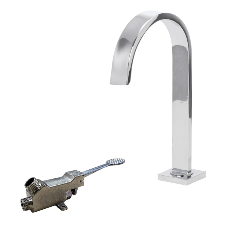 KIT PEDAL MECANICO FURKIN TUBO RETANGULAR BAIXO