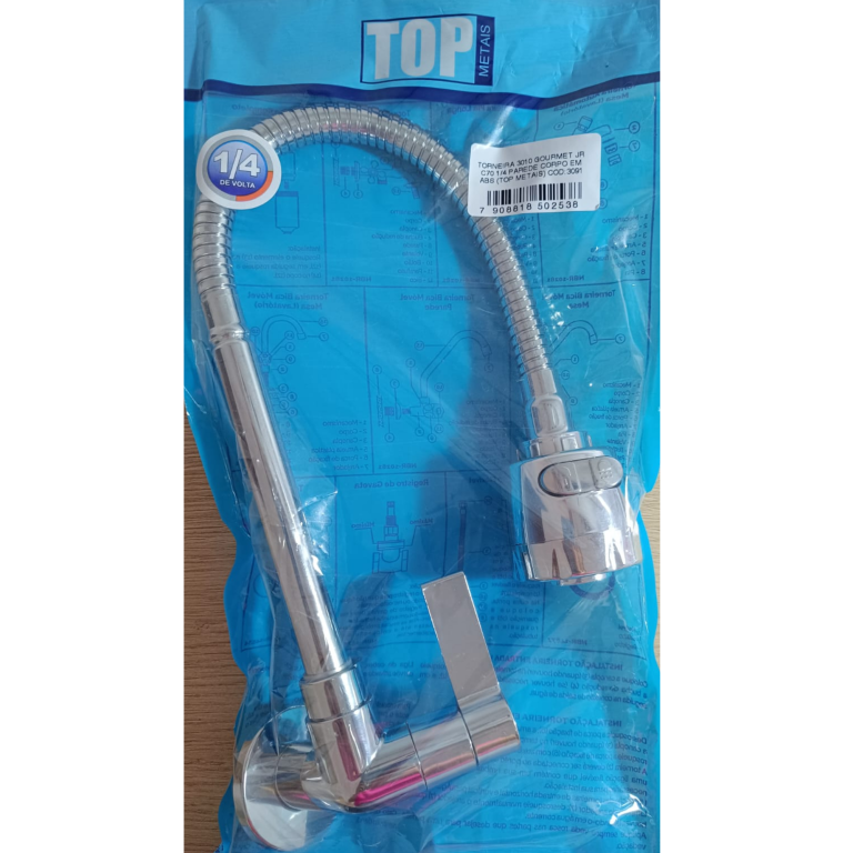 TORNEIRA 3010 GOURMET JR C70 1/4 PAREDE CORPO EM ABS (TOP METAIS)