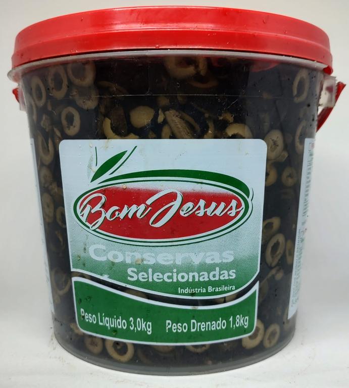 AZEITONA NEGRA FATIADA BOM JESUS 1800 kg