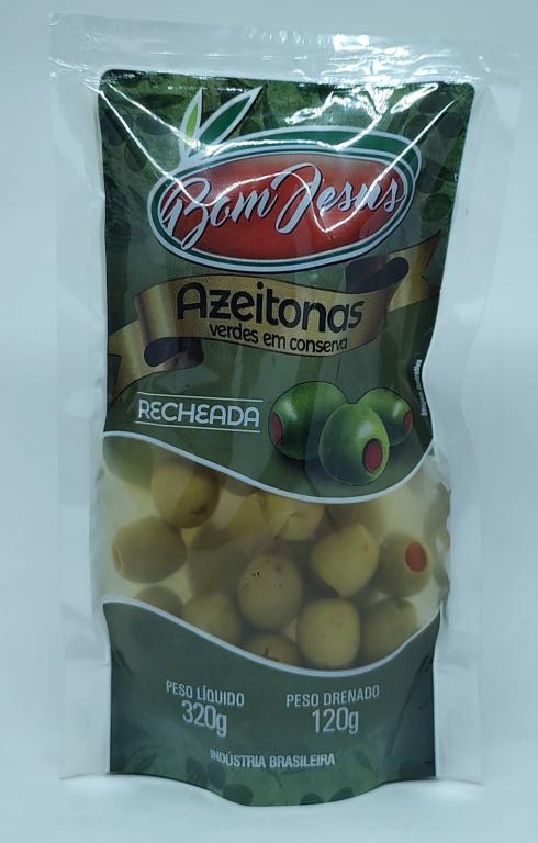 AZEITONA VERDE RECHEADA BOM JESUS 24x120g