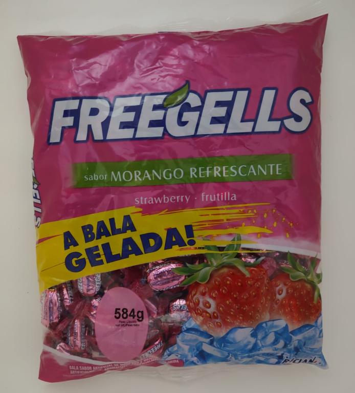 BALA MORANGO FREEGELLS 475g