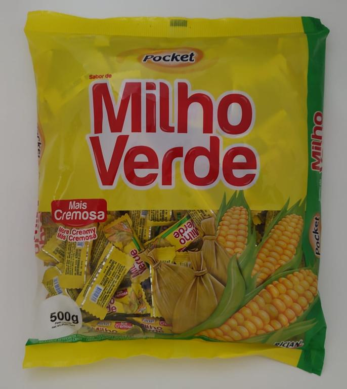 BALA POCKET MILHO VERDE FREEGELLS 500g