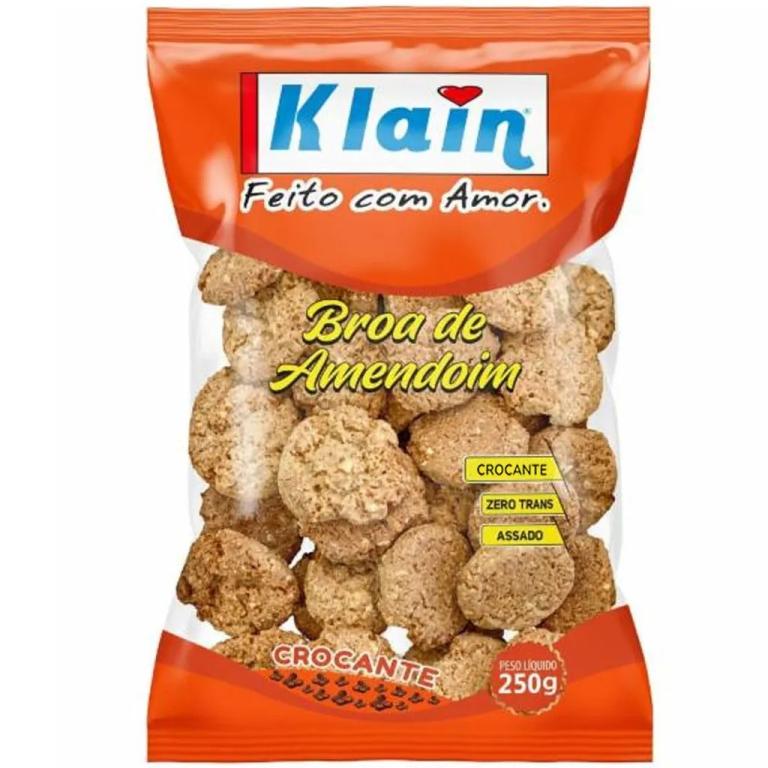 BISC BROA AMENDOIM 250g KLAIN - CX 15 UN