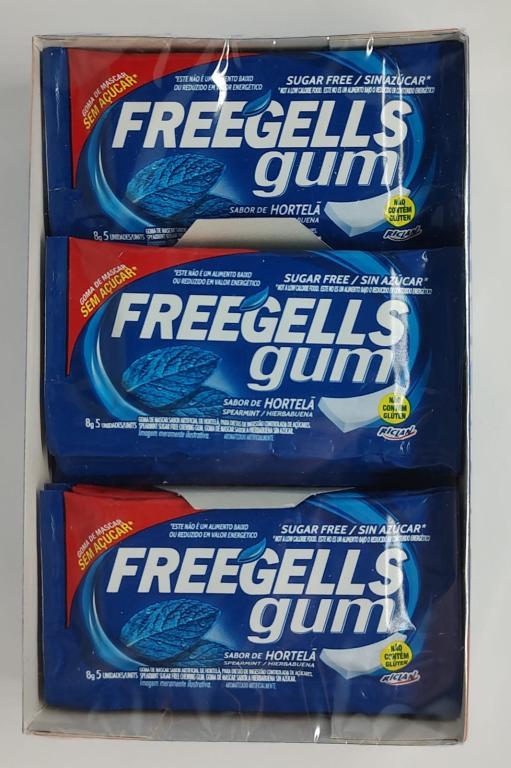 CHICLETE GUM HORTELA C/15 FREEGELLS