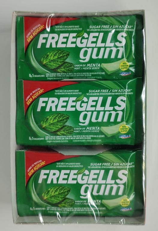 CHICLETE GUM MENTA C/15 FREEGELLS