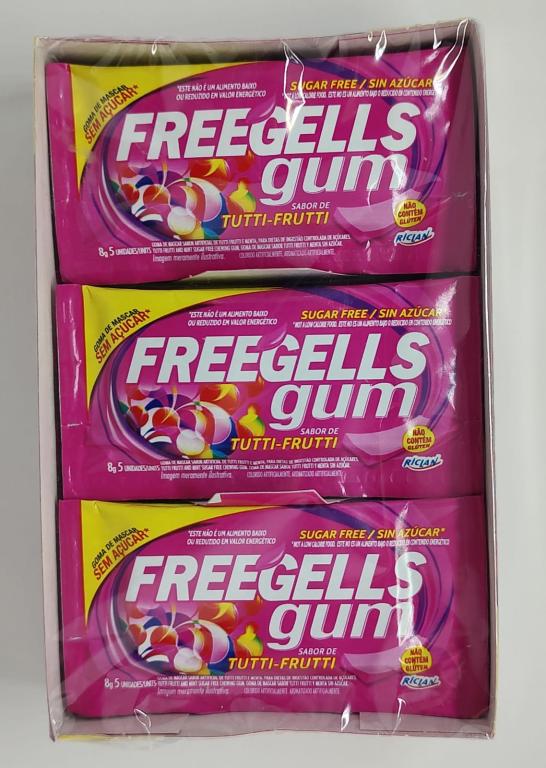 CHICLETE GUM TUTTI FRUTTI C/15 FREEGELLS
