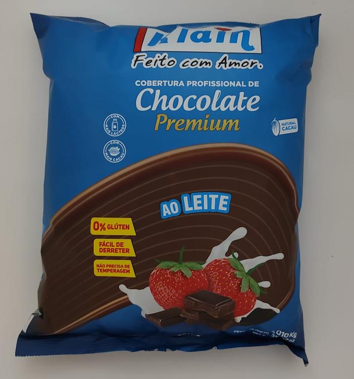 LASCAS DE COBERTURA DE CHOCOLATE AO LEITE 1010g KLAIN
