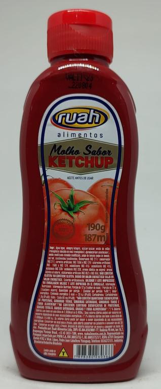 MOLHO SABOR KETCHUP 190g RUAH