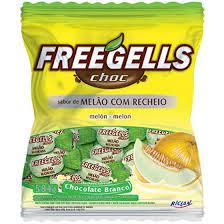 BALA MELAO RECH CHOC FREEGELLS 475g
