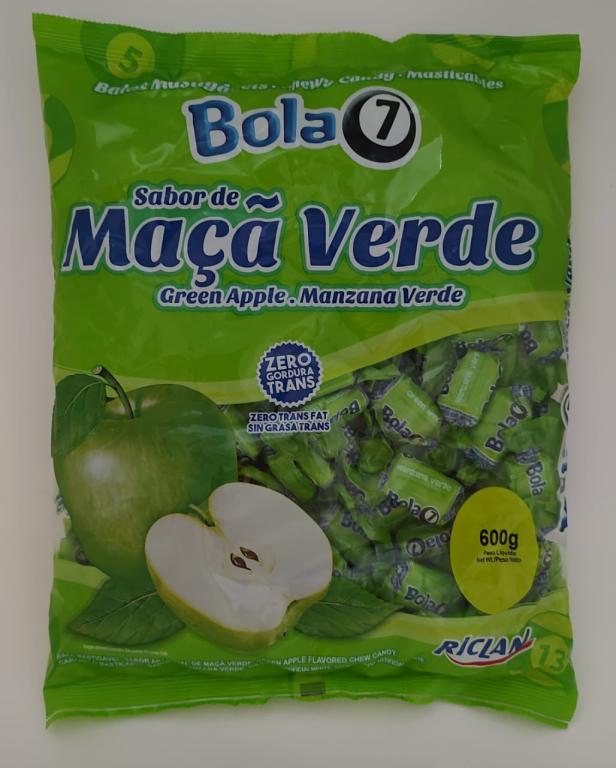 BALA MAST. BOLA 7 MAÇÃ VERDE FREEGELLS 500g