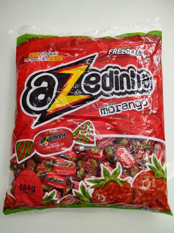 BALA AZEDINHA MORANGO FREEGELLS 475g