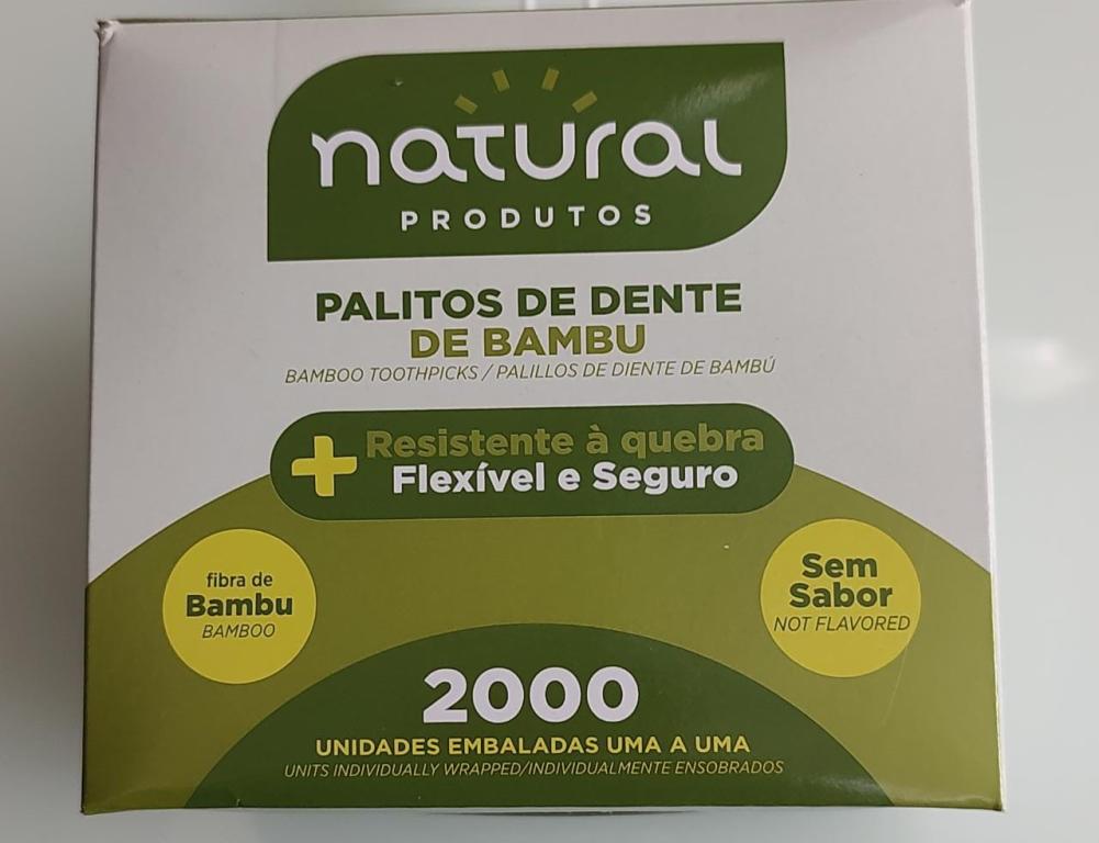 PALITO DENTAL DE BAMBU EMBALADO 12X2000 NATURAL