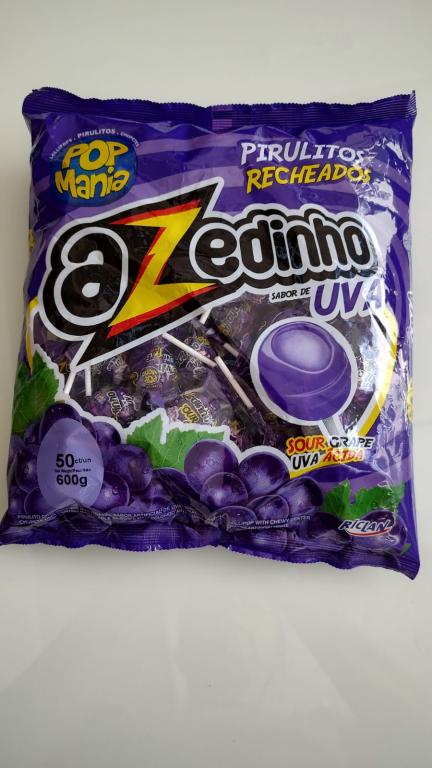 PIR. POP MANIA AZEDINHO UVA 500g FREEGELLS