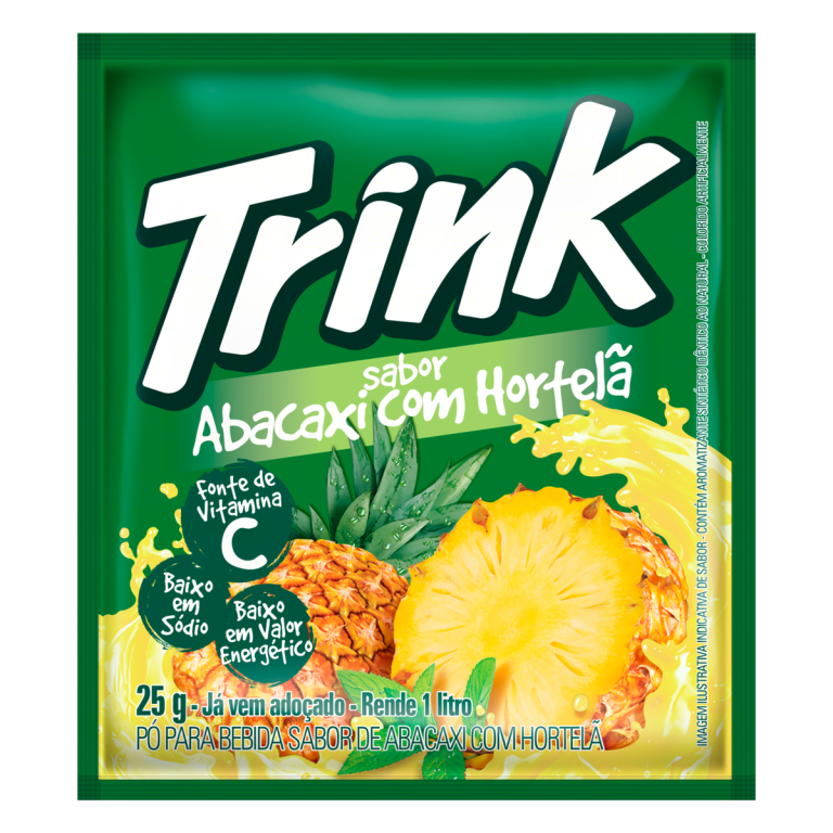 SUCO DE ABACAXI/HORTELÃ 15x15g 1L TRINK