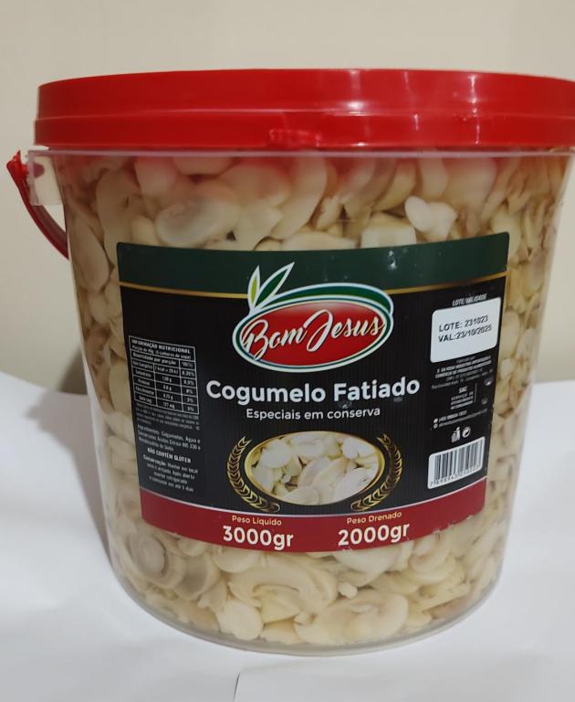 COGUMELO FATIADO BOM JESUS 2000g BALDE