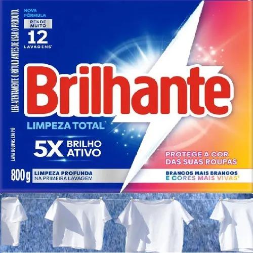 DET.EM PO BRILHANTE  LIMP.TOTAL CX  800 grs