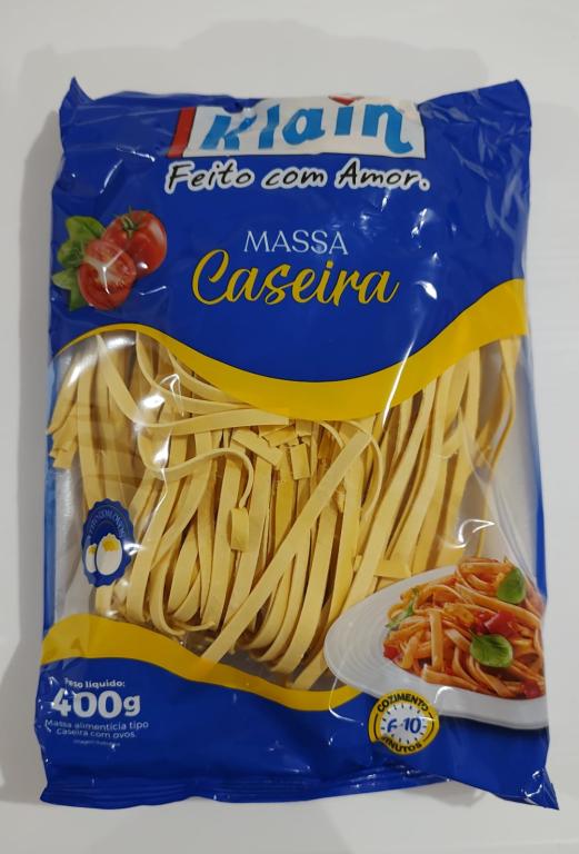 MASSA TIPO CASEIRA N3 BANDEJA 400g KLAIN - CX 20 UND