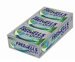 CHICLE FREEGELLS GUM ORIGINAL MINT 15UN