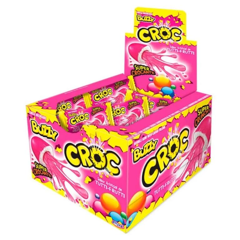 CHICLE BUZZY CROC TUTTI FRUTTI 20X40UN